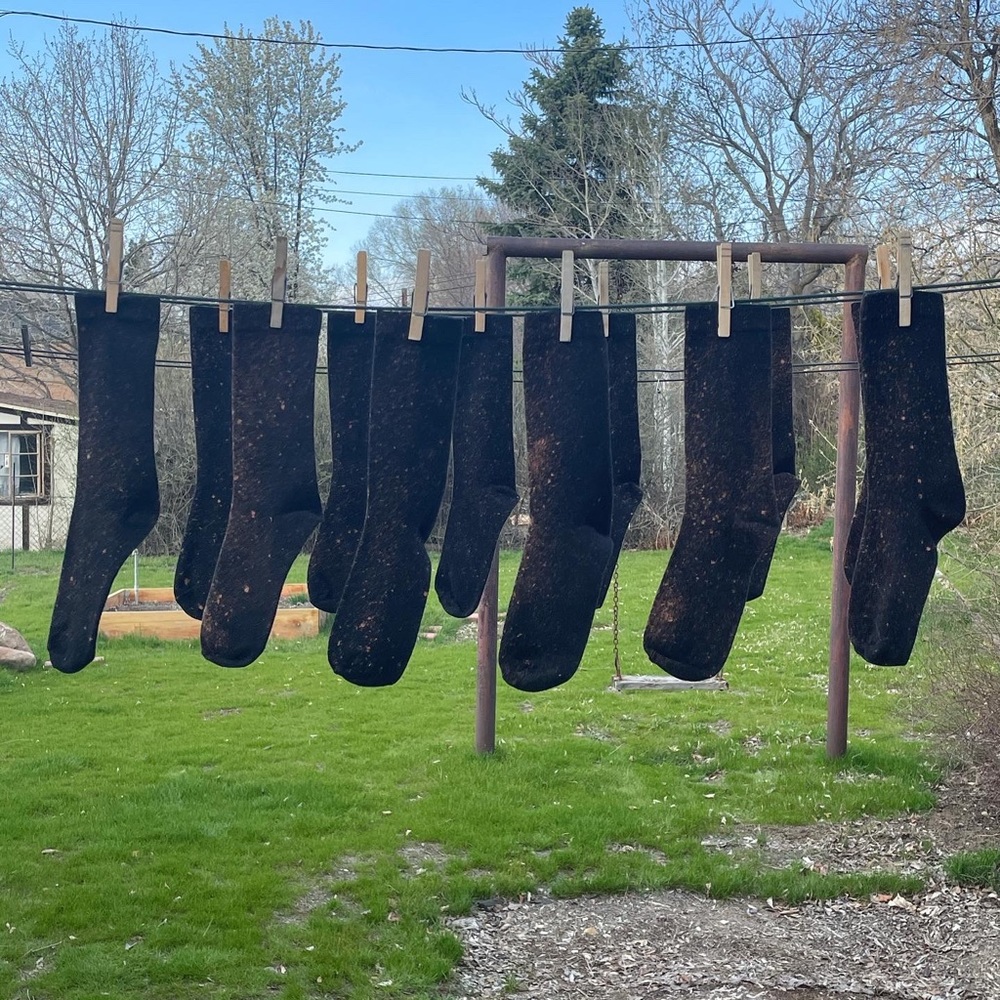 Tie dye socks